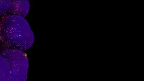 Christmas Balls Transition Stock Footage 100532176