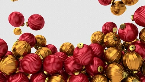 Christmas Balls Transition 库存影片 290082991