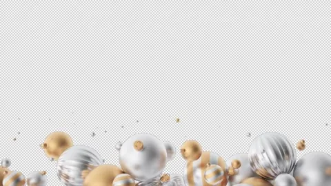 Christmas Balls Transitions  Motion Graphics Pack Stock Footage 226175192