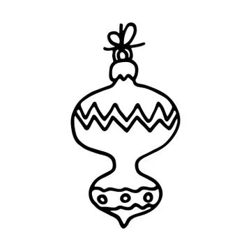 Christmas balls on white background. Vector illustration Stock Illustration