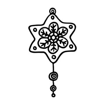 Christmas balls on white background. Vector illustration Stock Illustration