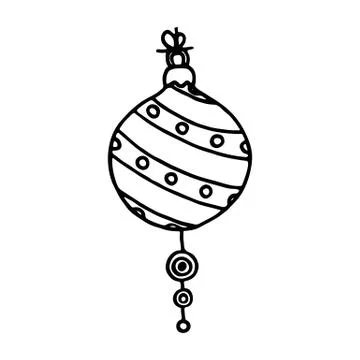 Christmas balls on white background. Vector illustration Illustrazione stock