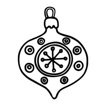 Christmas balls on white background. Vector illustration Stock Illustration