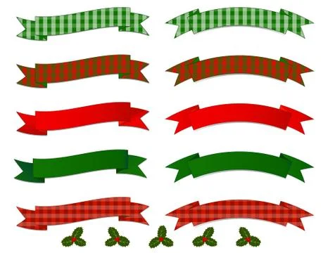 Christmas Banner Collection 스톡 일러스트