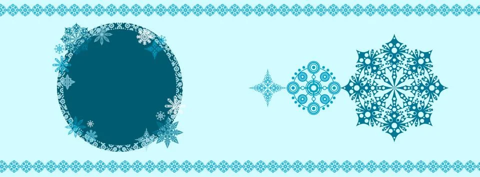 Christmas banner, vector template. Stock Illustration