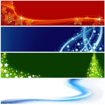 Christmas Banners Stock Illustration