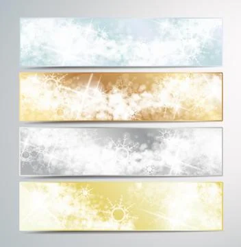 Christmas banners Stock Illustration