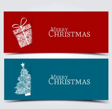 Christmas banners Stock Illustration