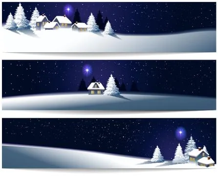 Christmas banners Stock Illustration