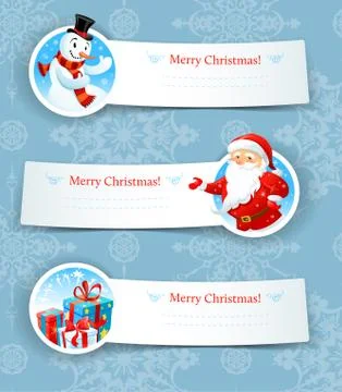 Christmas banners Stock Illustration