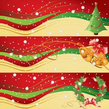 Christmas Banners Stock Illustration