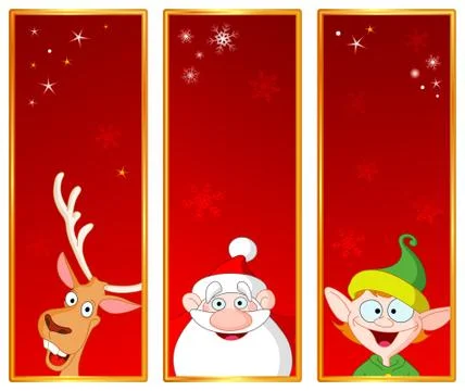 Christmas banners Illustrazione stock
