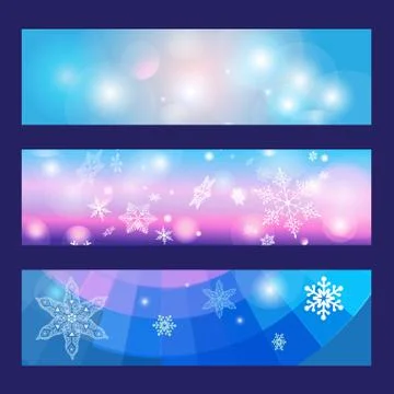 Christmas banners set Stock Illustration