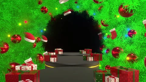 Christmas Base Video stock 321232812