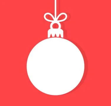Christmas bauble background. Vector illustration. Stock Illustration