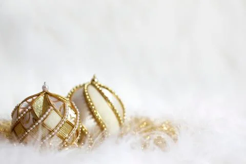 Christmas bauble composition Stock Photos