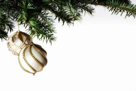 Christmas bauble composition Foto stock