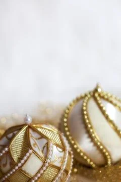 Christmas bauble composition Stock Photos