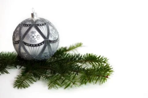 Christmas bauble composition Stock Photos