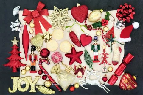 Christmas Bauble Decorations Stock Photos