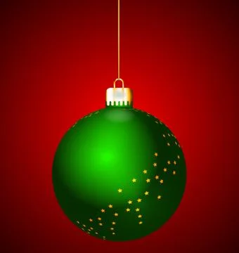Christmas bauble Illustrazione stock
