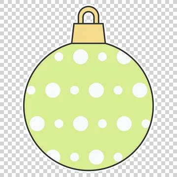 Christmas bauble Illustrazione stock