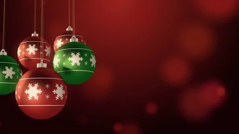 Christmas Bauble Loop Background Stock Footage 69183798