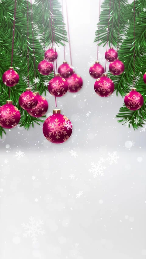Christmas Baubles 3 Stock Footage 286132735