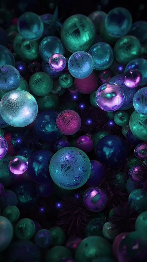 Christmas Baubles Background 05 Stock Footage 294077643