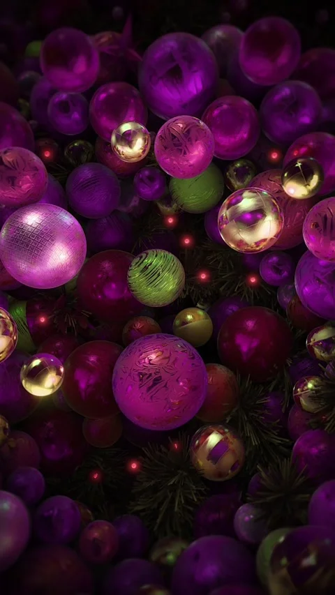 Christmas Baubles Background 07 Stock Footage 294077882