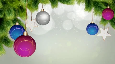 Christmas baubles Background Stock Footage 56592691