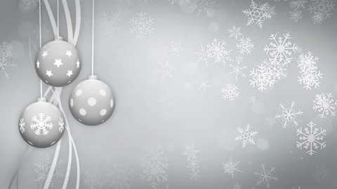Christmas Baubles Background Stock Footage 317840287