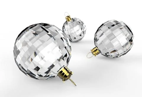Christmas baubles elements Illustrazione stock