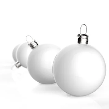 Christmas baubles elements Stock Illustration