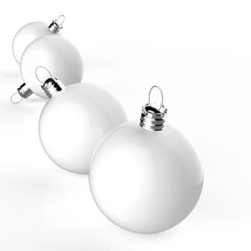 Christmas baubles elements Stock Illustration