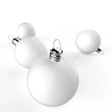 Christmas baubles elements Illustrazione stock