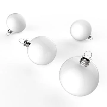 Christmas baubles elements Stock Illustration