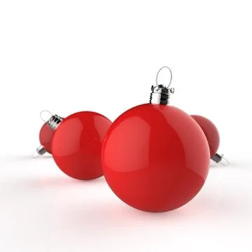 Christmas baubles elements Illustrazione stock