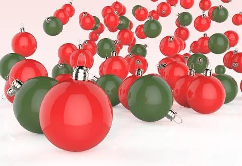 Christmas baubles elements 스톡 일러스트