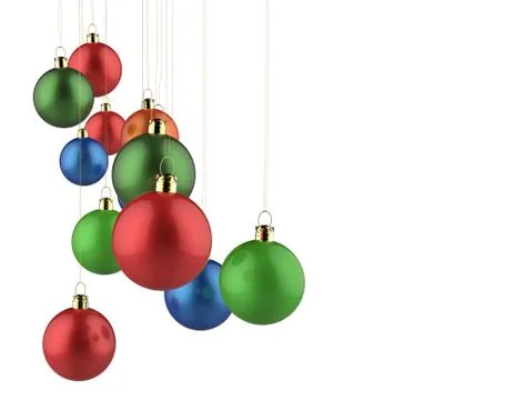 Christmas baubles elements Illustrazione stock