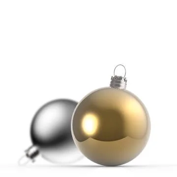 Christmas baubles elements Illustrazione stock