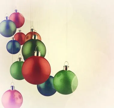 Christmas baubles elements Stock Illustration