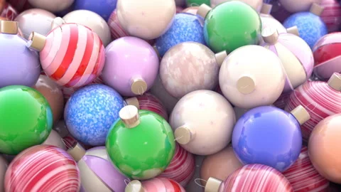 Christmas baubles Stock Footage 167110179