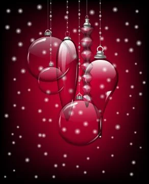 Christmas baubles Stock Illustration