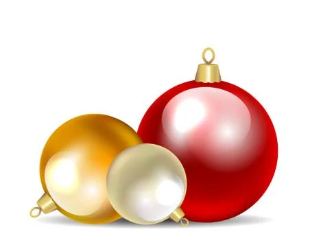 Christmas baubles Stock Illustration