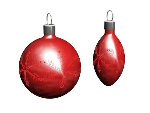 Christmas baubles Stock Illustration