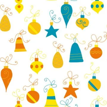 Christmas baubles Stock Illustration