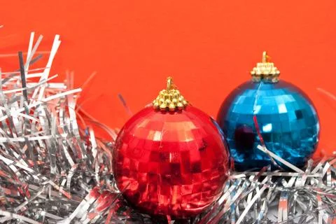 Christmas baubles Stock Photos
