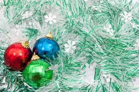 Christmas baubles Stock Photos