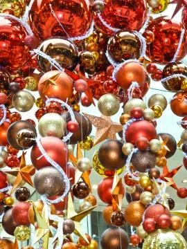 Christmas baubles Stock Photos